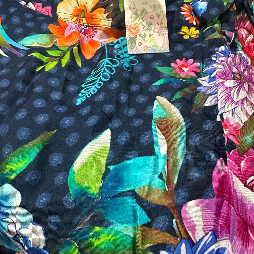 JOHNNY WAS OCEAN DREAMER WRAP MIDI SKIRT S - Picture 3 of 3